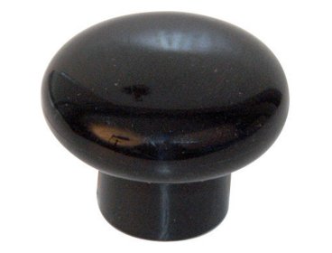 Bouton plastique noir Ø 35 mm