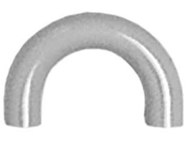 Poignée nylon gris clair entraxe 32 mm Ø 9 mm