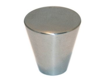 Bouton cône inox brossé Ø 25 mm