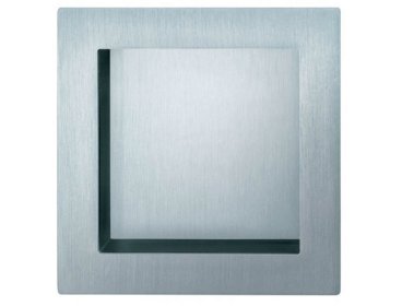 Poignée cuvette inox Touch in ouverte 70 x 70 mm