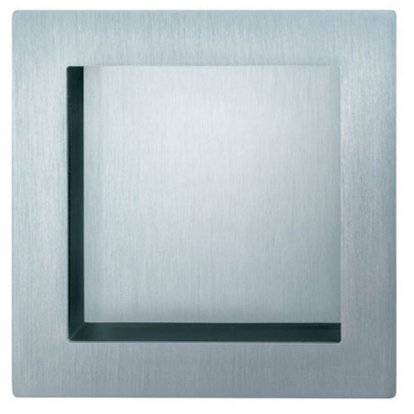 Poignée cuvette inox Touch in ouverte 70 x 70 mm