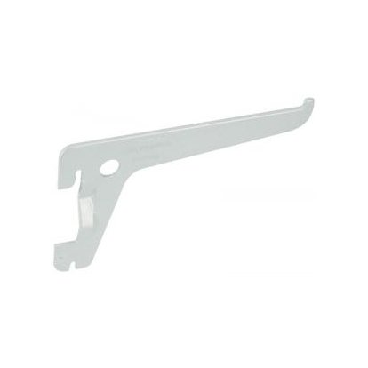 Console pour crémaillère à simple perforation acier laqué blanc 150 mm