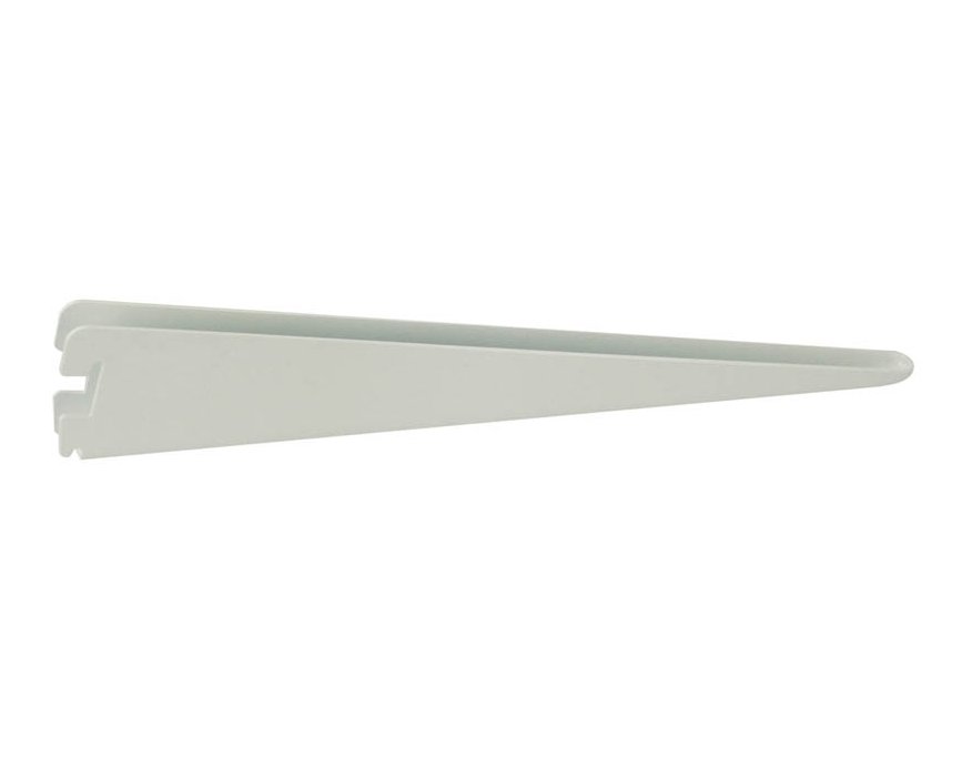 Console pour crémaillère à double perforations blanche 170 mm