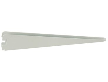 Console pour crémaillère à double perforations blanche 370 mm