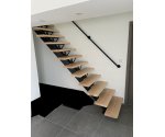 Marches d'escalier frêne blanc épaisseur 3.5 cm